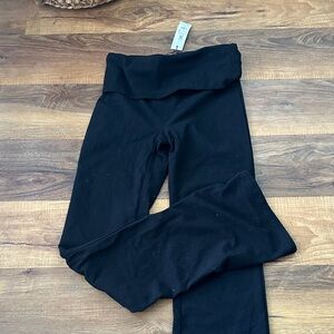 NWT garage foldover flared leggings size S.
